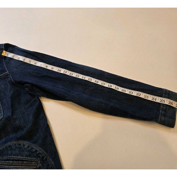 True Religion Mens Danny Denim Jacket XXXL 3X Large Blue Jean Jacket Pockets But - Picture 2 of 10